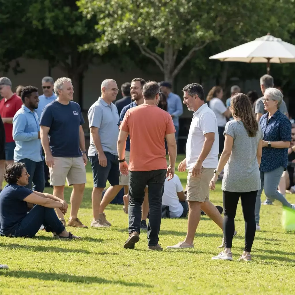 Community gathering at JetBlue Park