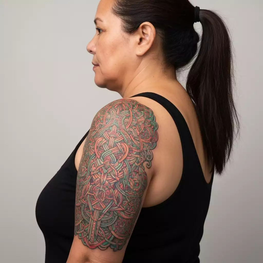 Chef preparing a gourmet dish in a modern kitchen, vibrant colors